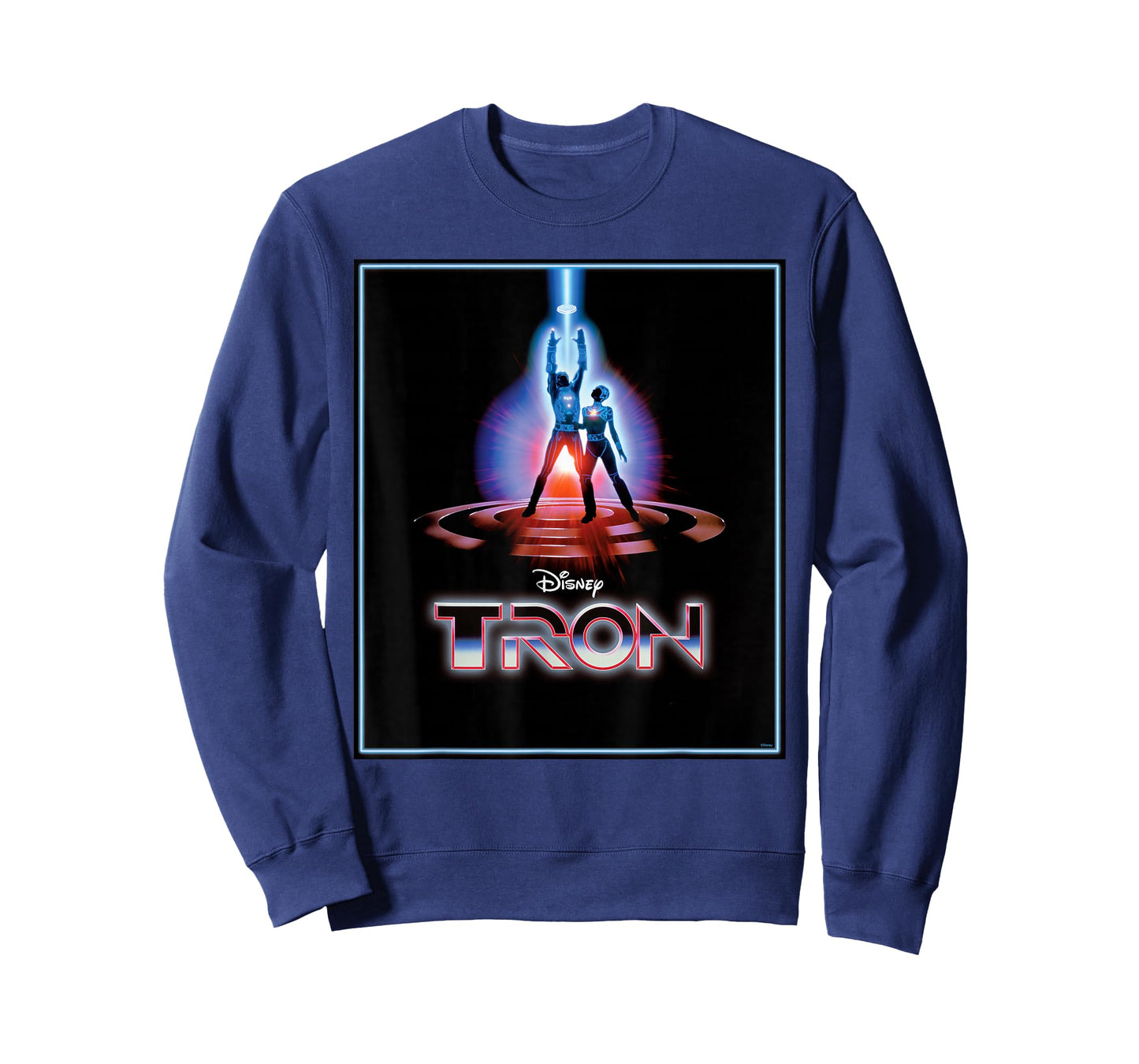Disney TRON Official 1982 Original Movie Poster Art and Logo T-Shirt