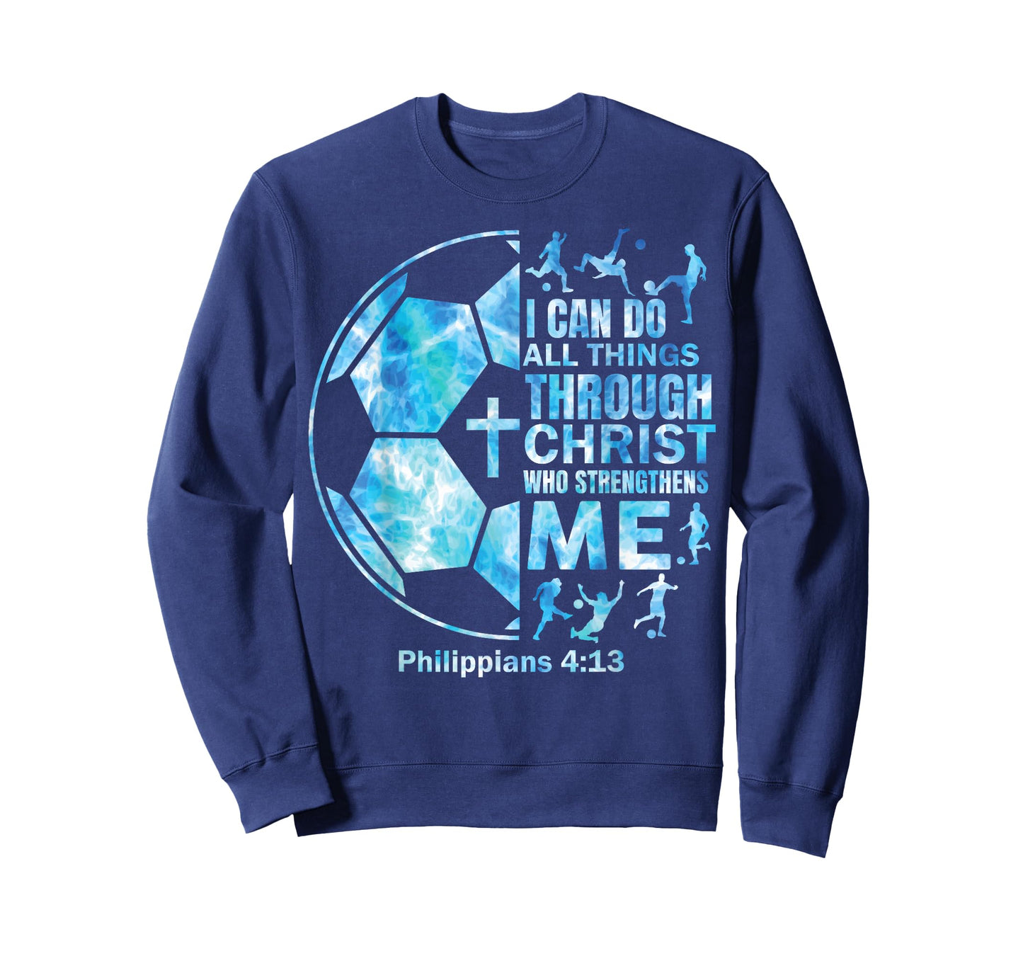 Boys Soccer Christian Shirt I Can Do All Things Religious T-Shirt
