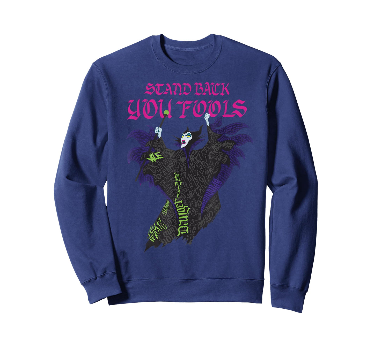 Disney Villains Maleficent Stand Back You Fools Text Fill T-Shirt