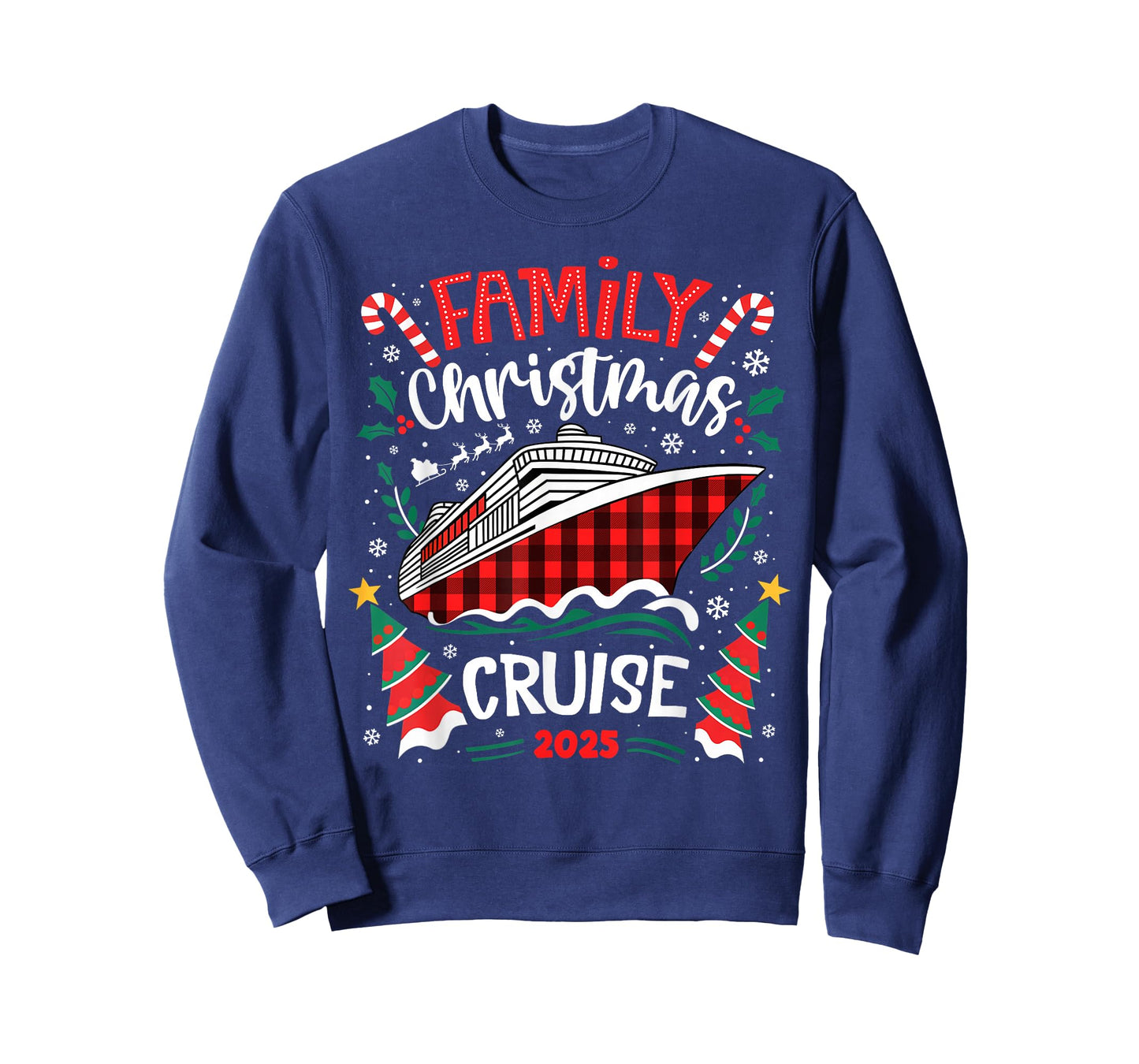 Family Christmas Cruise 2025 Family Matching Merry Christmas T-Shirt