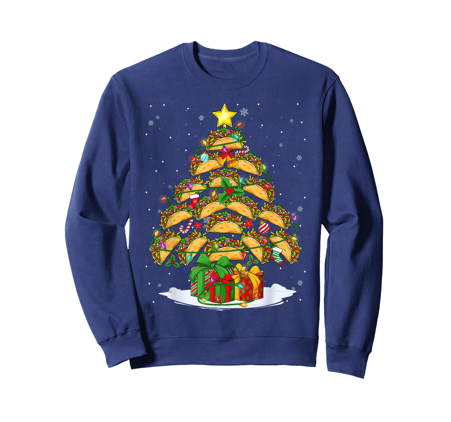 Funny Tacos Christmas Tree Lights & Ornaments Food Lovers T-Shirt