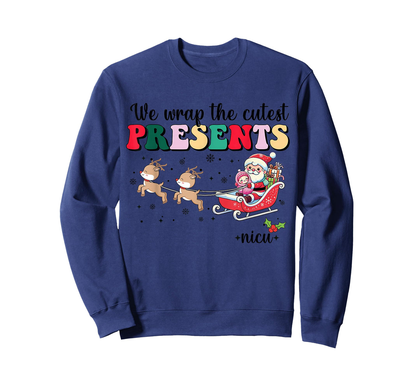 We Wrap The Cutest Presents Nicu Christmas Swaddled Babies T-Shirt