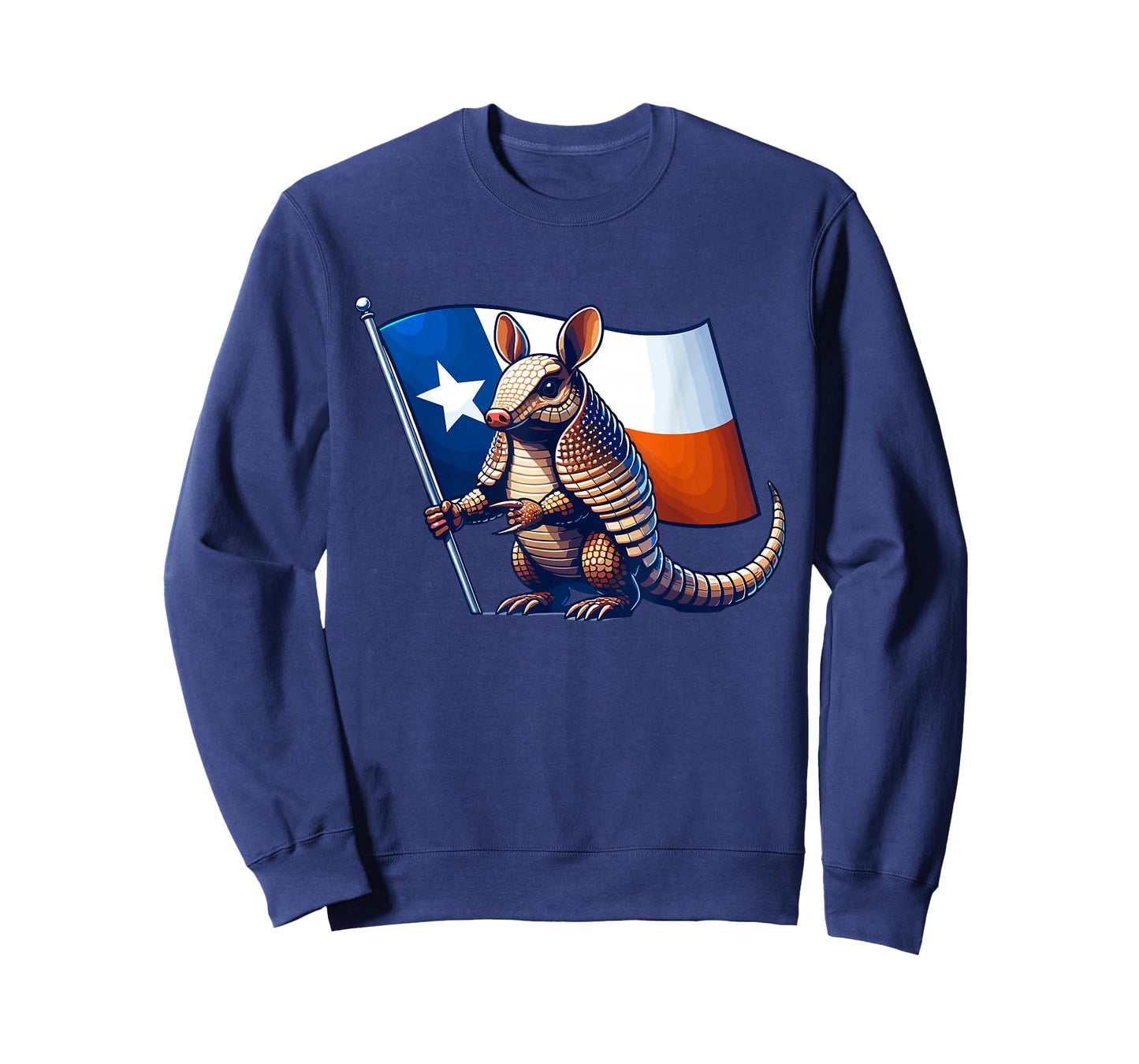 Armadillo with the Flag of Texas T-Shirt