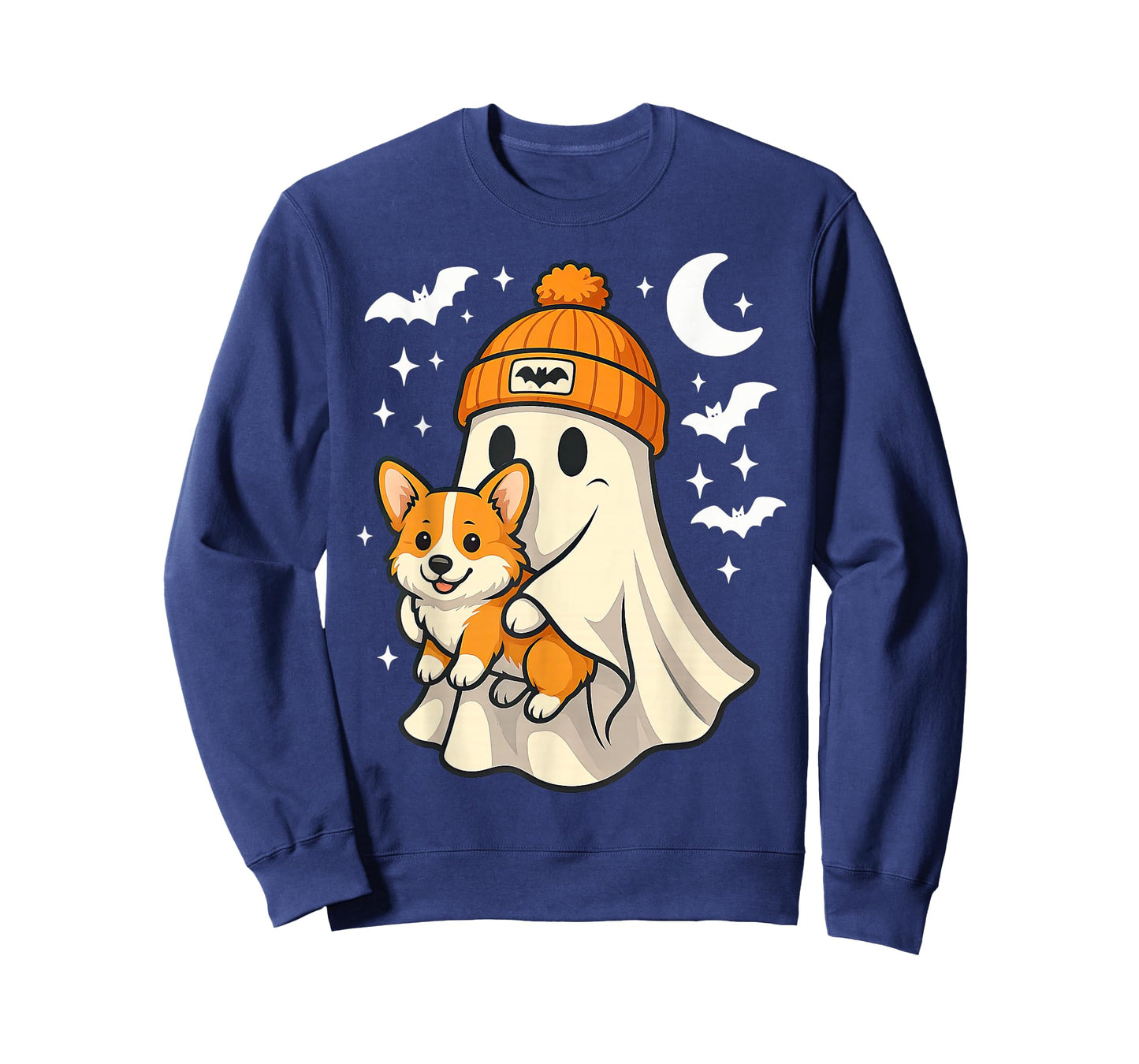 Ghost Pembroke Welsh Corgi Dog Lover Halloween Men Women T-Shirt