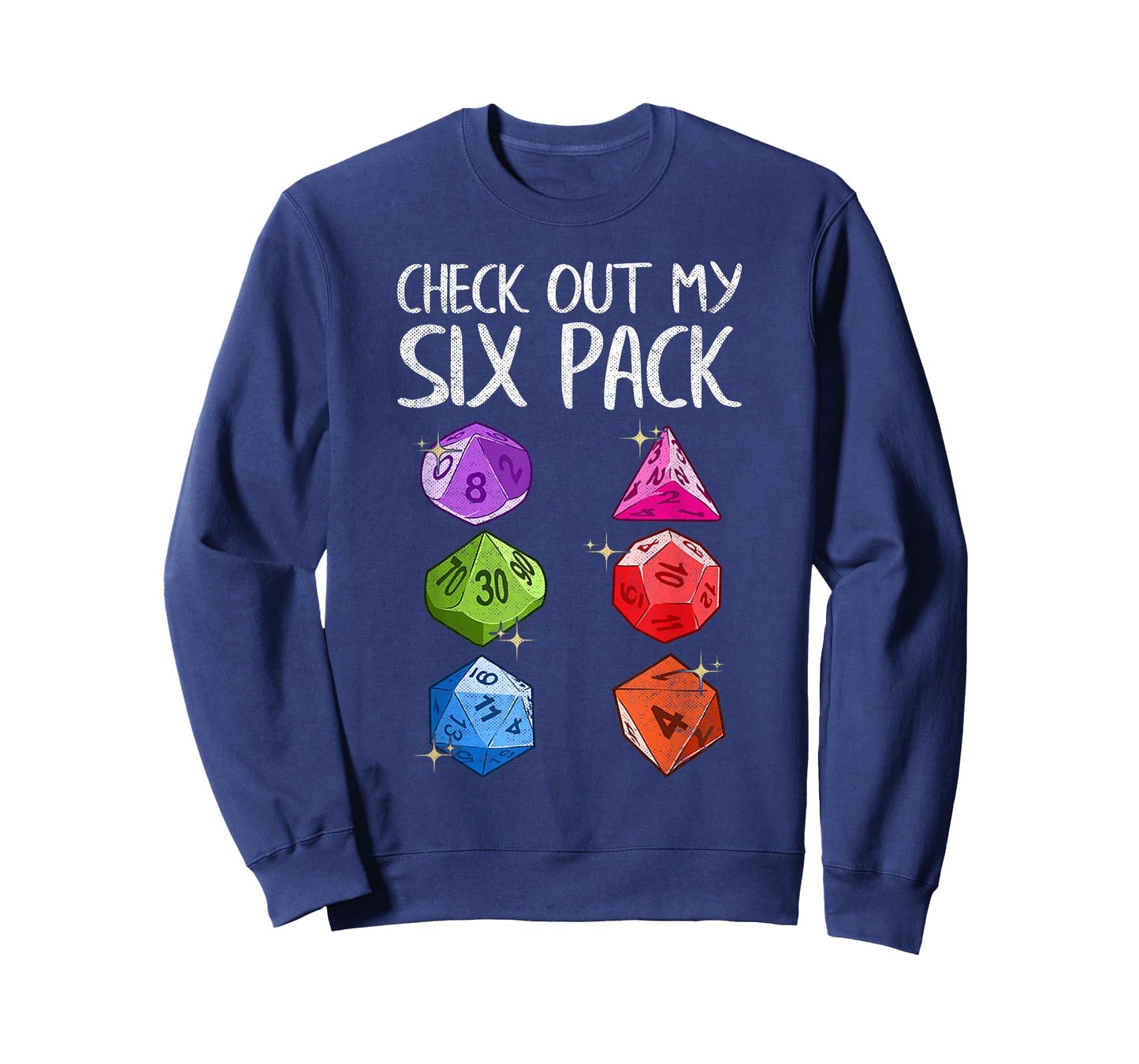 Check Out My Six Pack Gaming Dice Joke Funny Gamer Nerd Gift T-Shirt