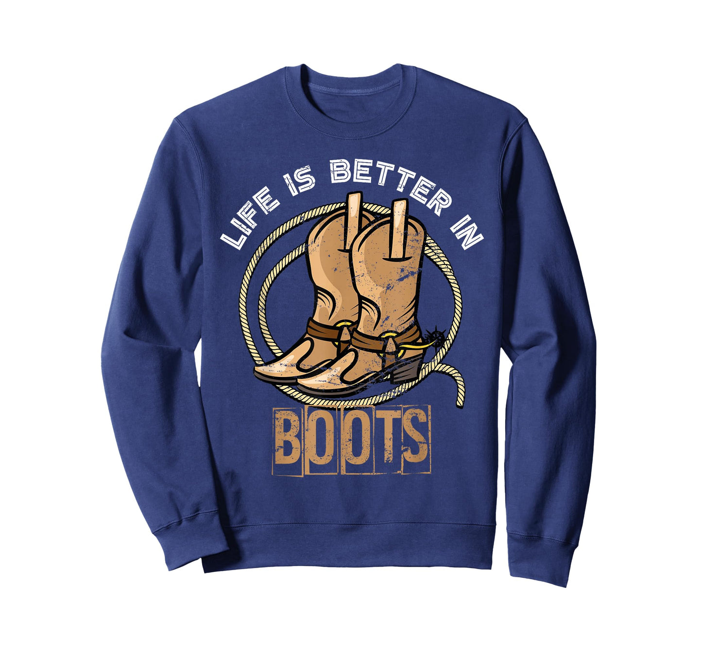 Life is Better in Boots Funny Gift Cowboy T-Shirt