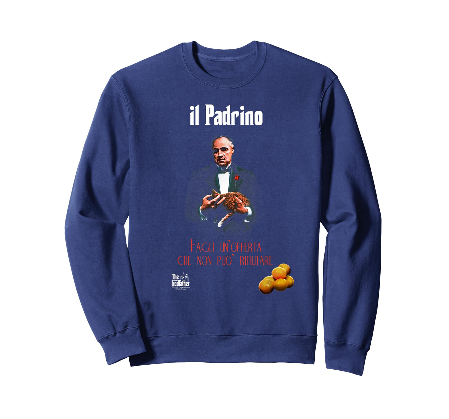 Ripple Junction The Godfather Italian Poster T-Shirt - Men's Black Classic Fit Short Sleeve Novelty T-Shirt - Size S
