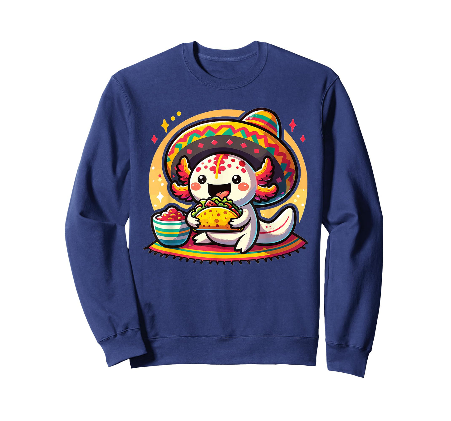 Tacolotl Funny Mexican Axolotl Eats Taco T-Shirt
