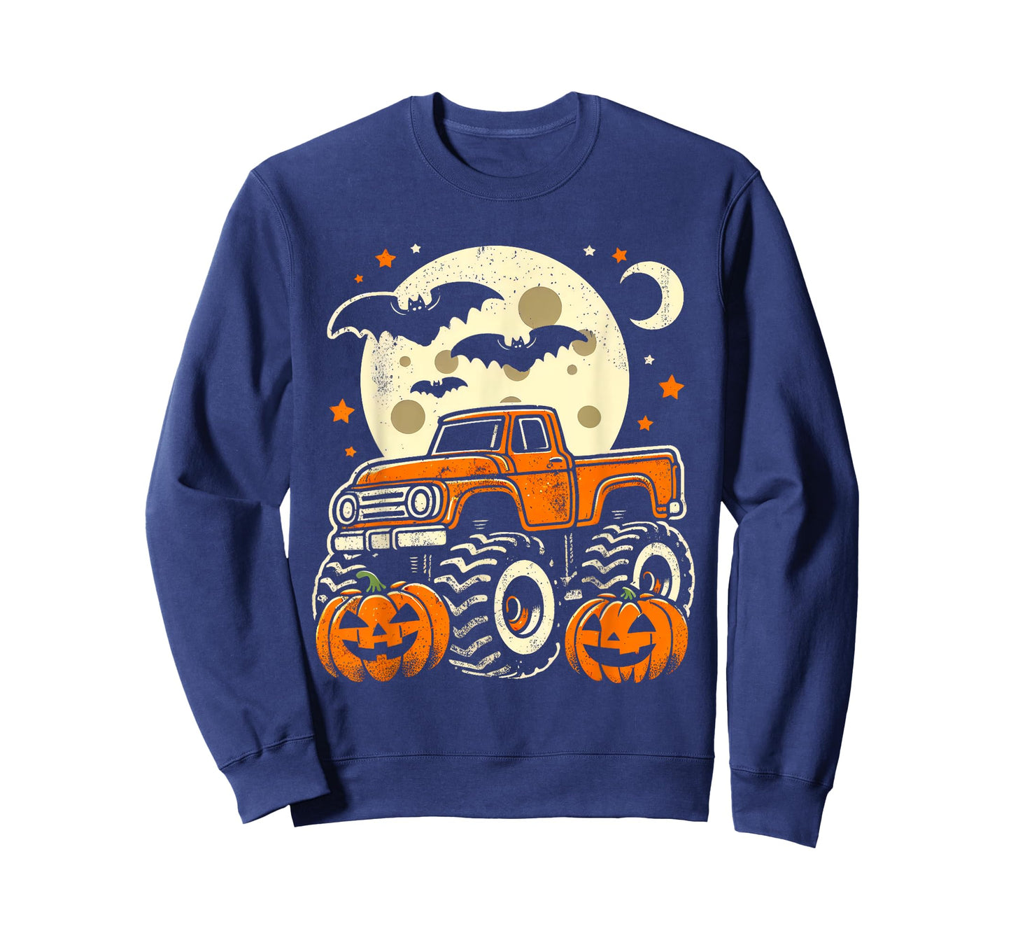 Halloween Shirt For Kids Boy Monster Truck Pumpkin Halloween T-Shirt