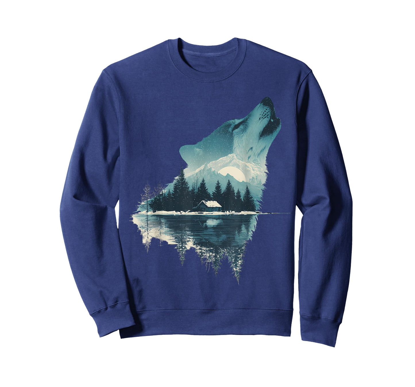 Wolf Animal Face Art Graphic Wildlife Colorful Wolf Lover T-Shirt