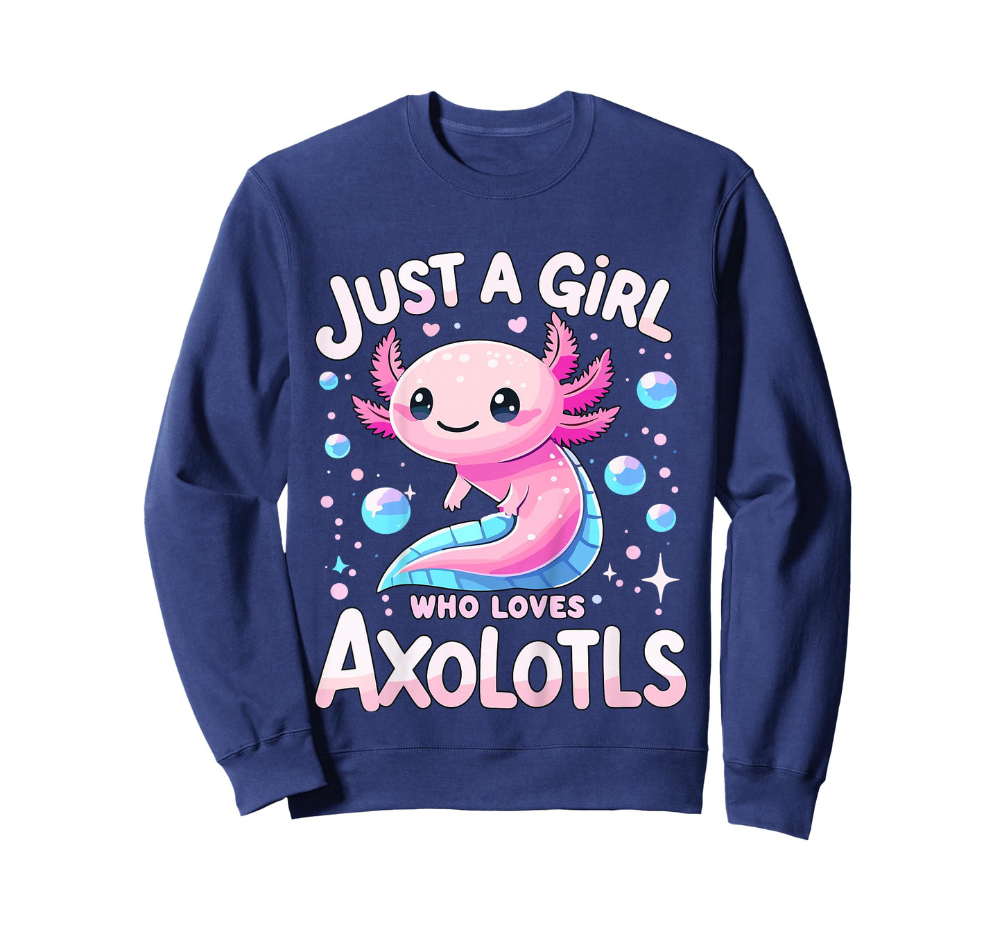 Kids Axolotls Kawaii Just A Girl Who Loves Axolotl T-Shirt