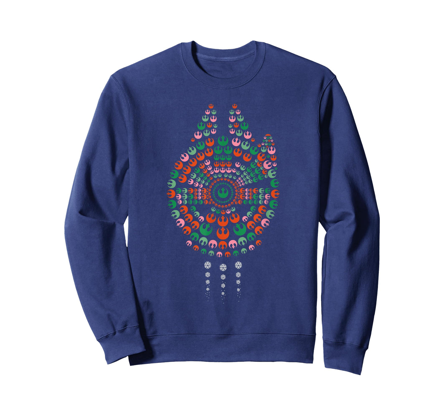 Star Wars Holiday Christmas Rebel Symbols Millennium Falcon T-Shirt