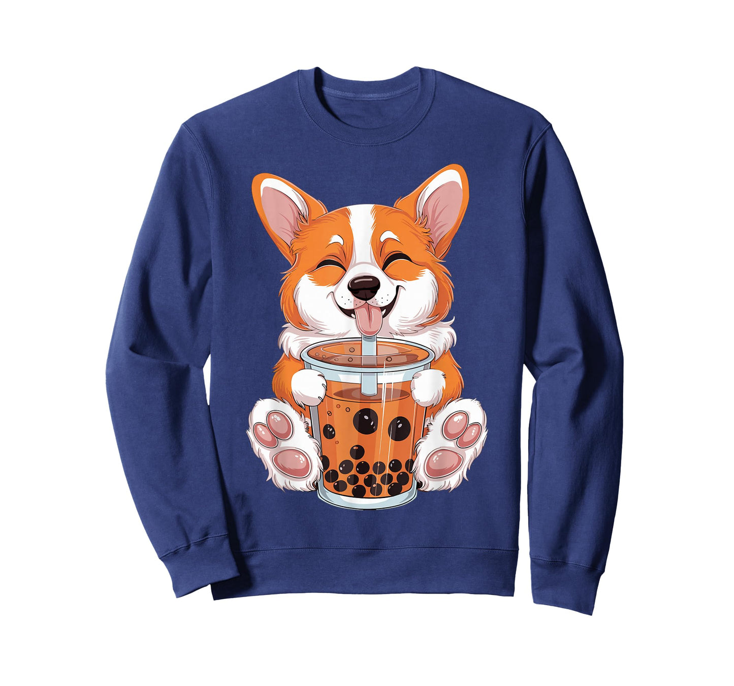 Corgi Dog Bubble Boba Tea Anime Cute Kawaii Corgi Dog T-Shirt