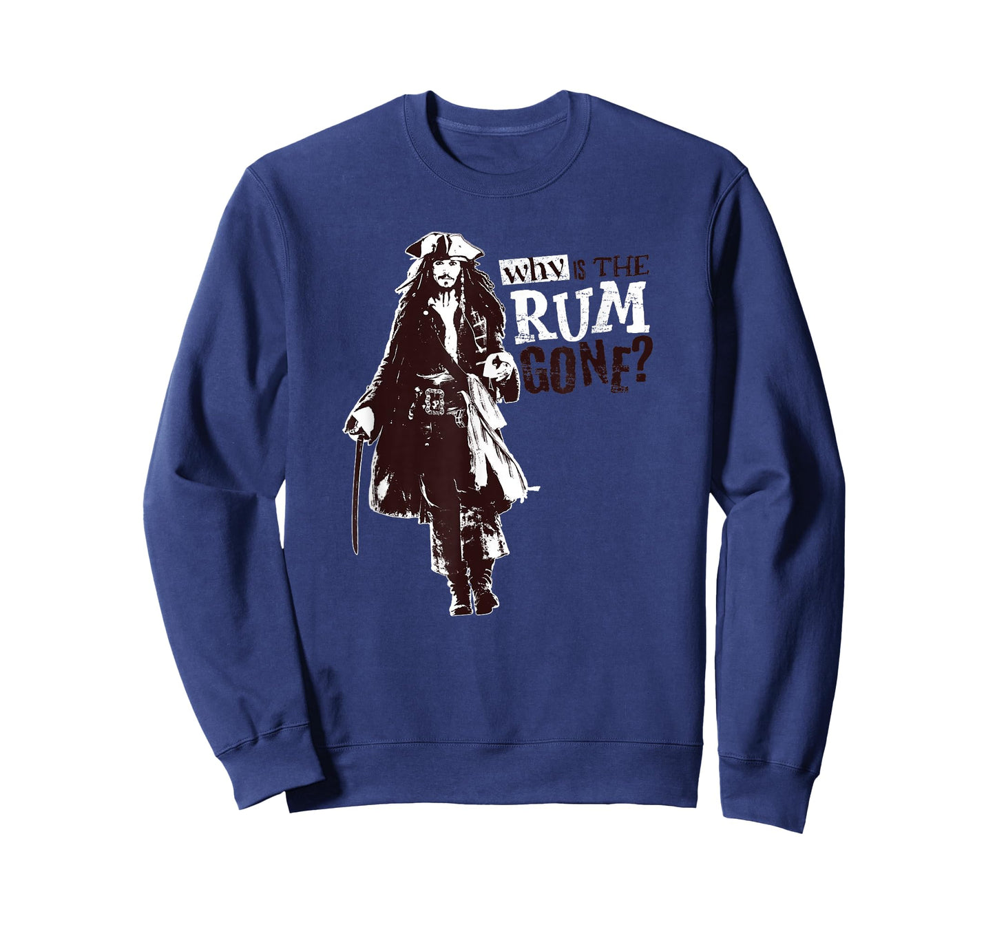 Disney Pirates of The Caribbean Jack Why is The Rum Gone? T-Shirt Small