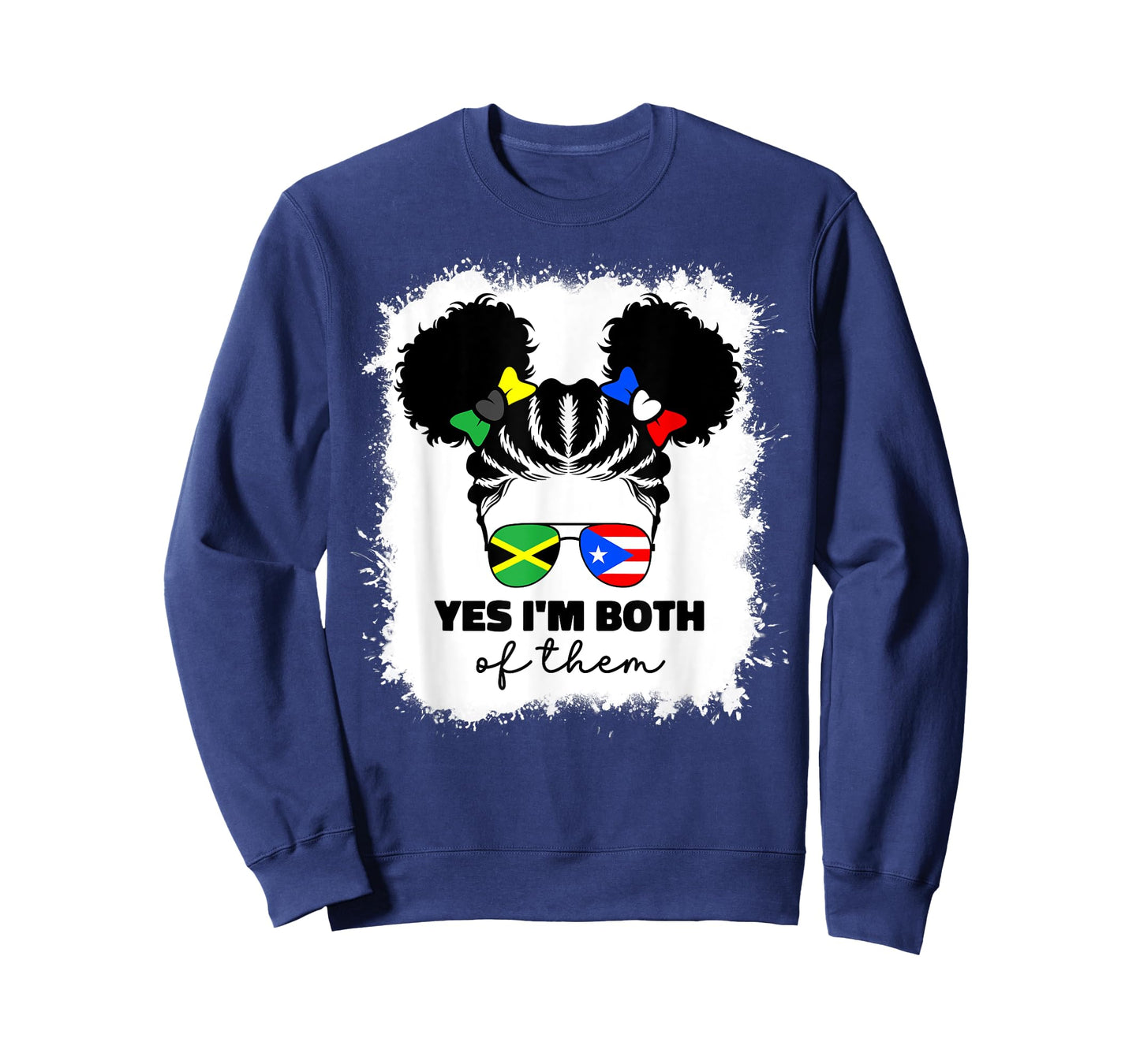 Half Jamaican And Puerto Rican Rico Jamaica Flag Kids Grils T-Shirt