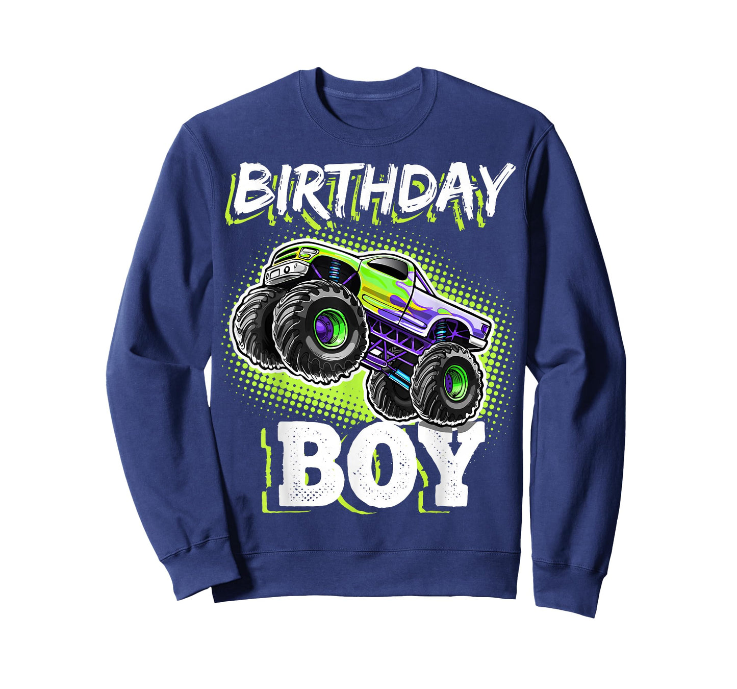 Birthday Boy Monster Truck Birthday Party Gift for Boys Kids T-Shirt