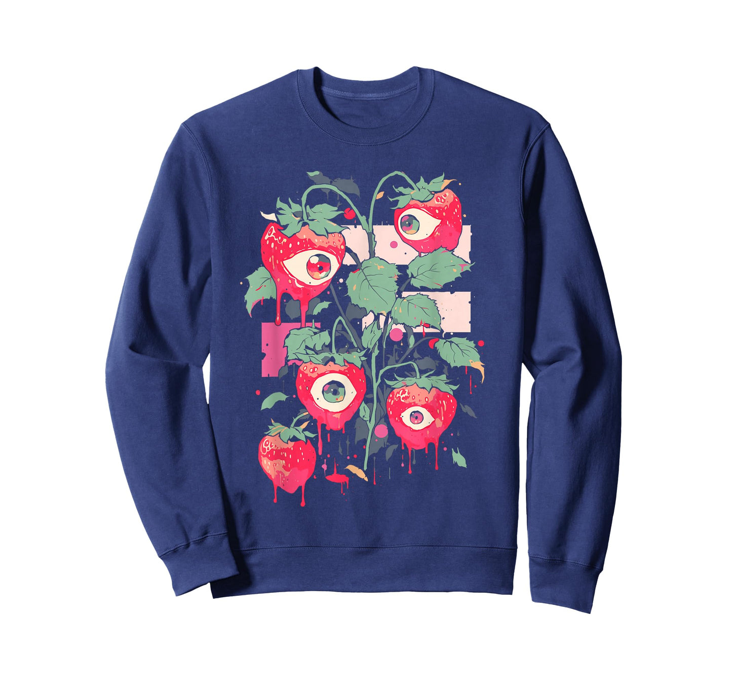 Weirdcore Trippy Strawberry Creepy Cute Pastel Goth Grunge T-Shirt