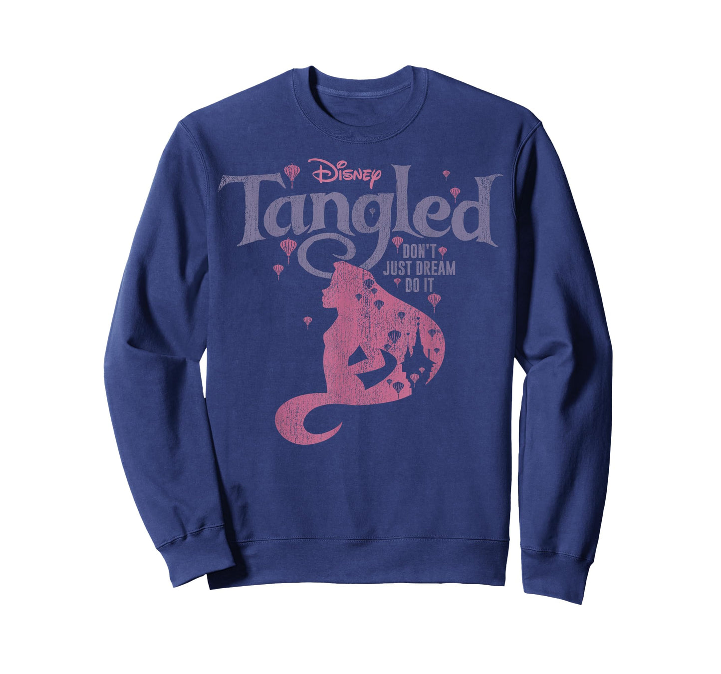 Disney Tangled Silhouette Don't Just Dream Graphic T-Shirt T-Shirt Small