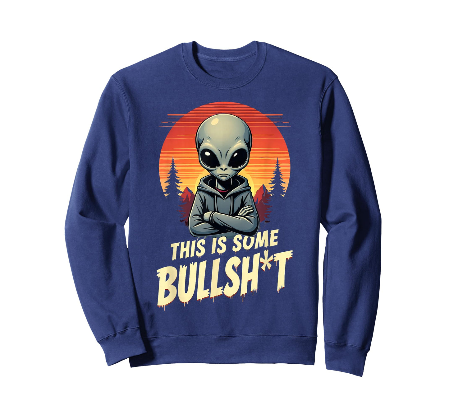 This is Some Bullsht Resident Funny Swearing Alien Science T-Shirt