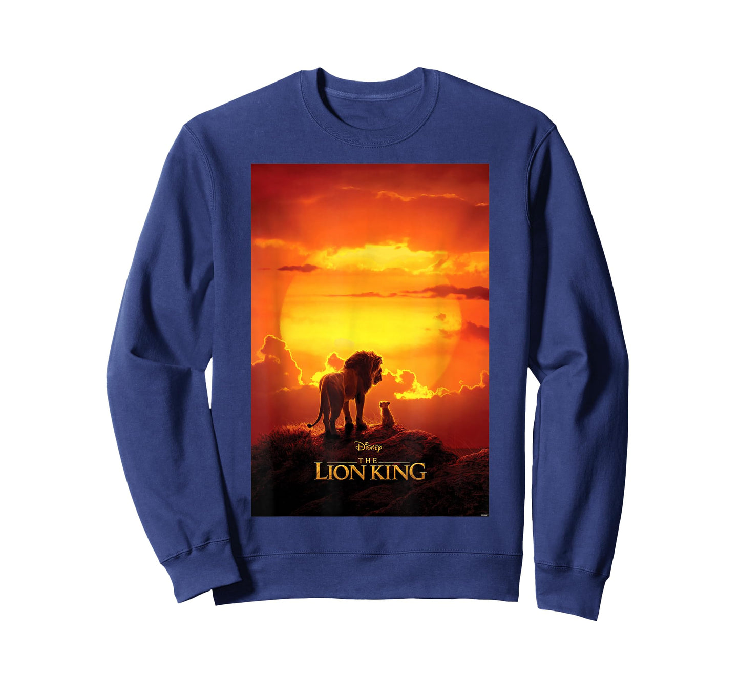 Disney The Lion King Live Action Mufasa Simba Sunset Poster T-Shirt