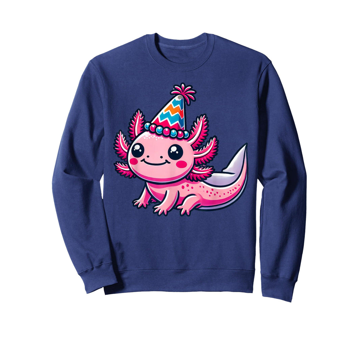 Anime Kawaii Axolotl Birthday Party Hat T-Shirt