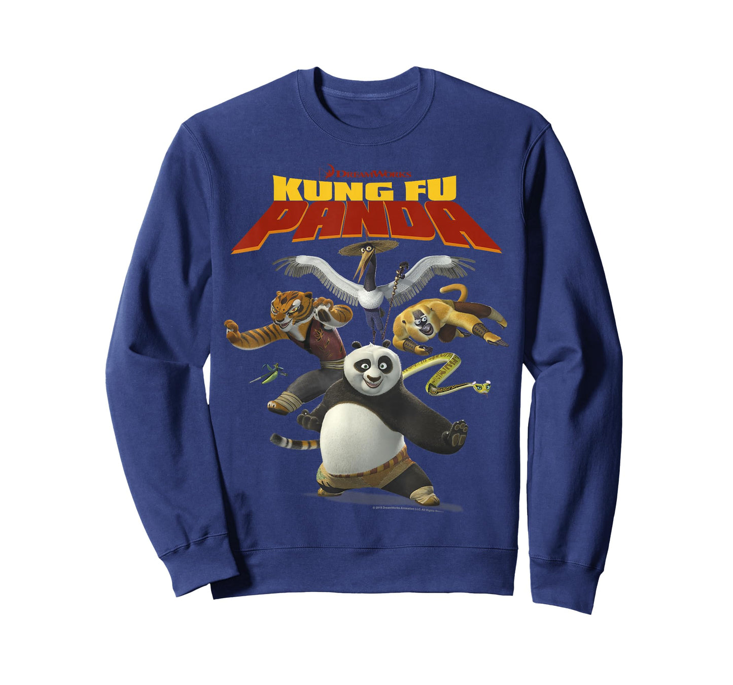 Kung Fu Panda Group Shot Action Portrait Movie Logo T-Shirt Small