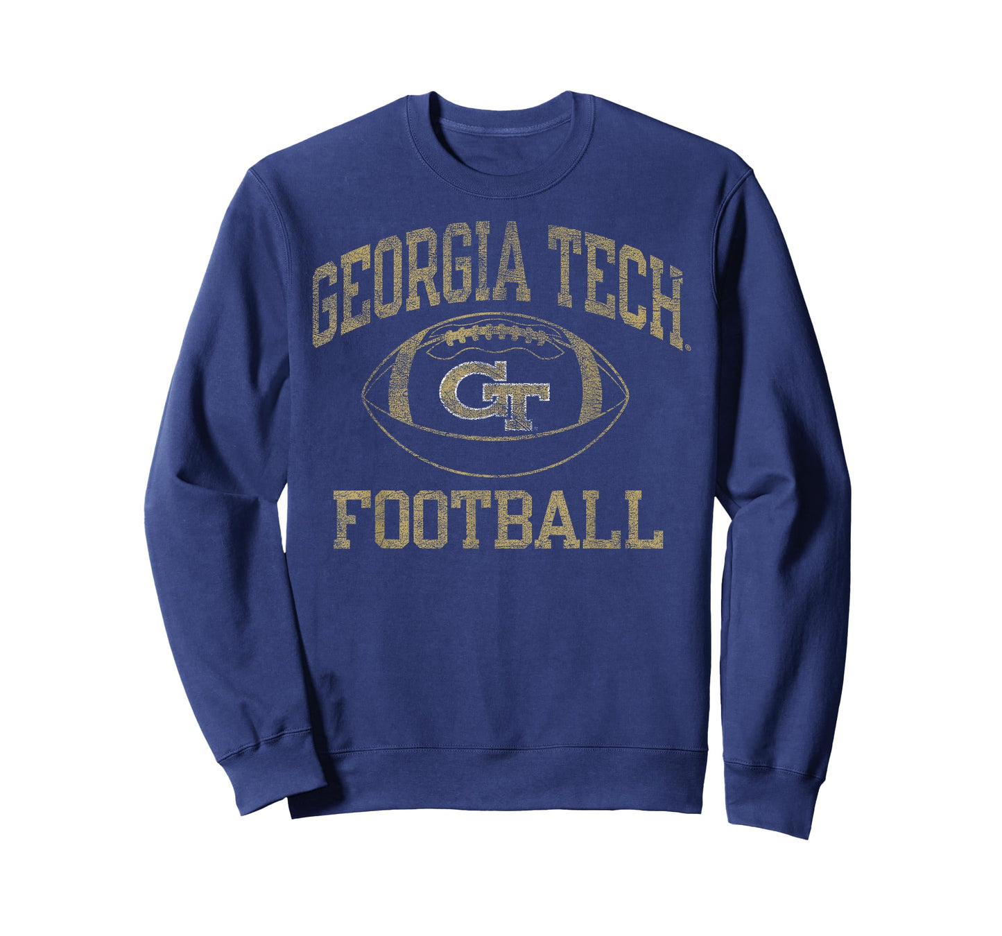 Georgia Tech Yellow Jackets Football Intensity Navy T-Shirt