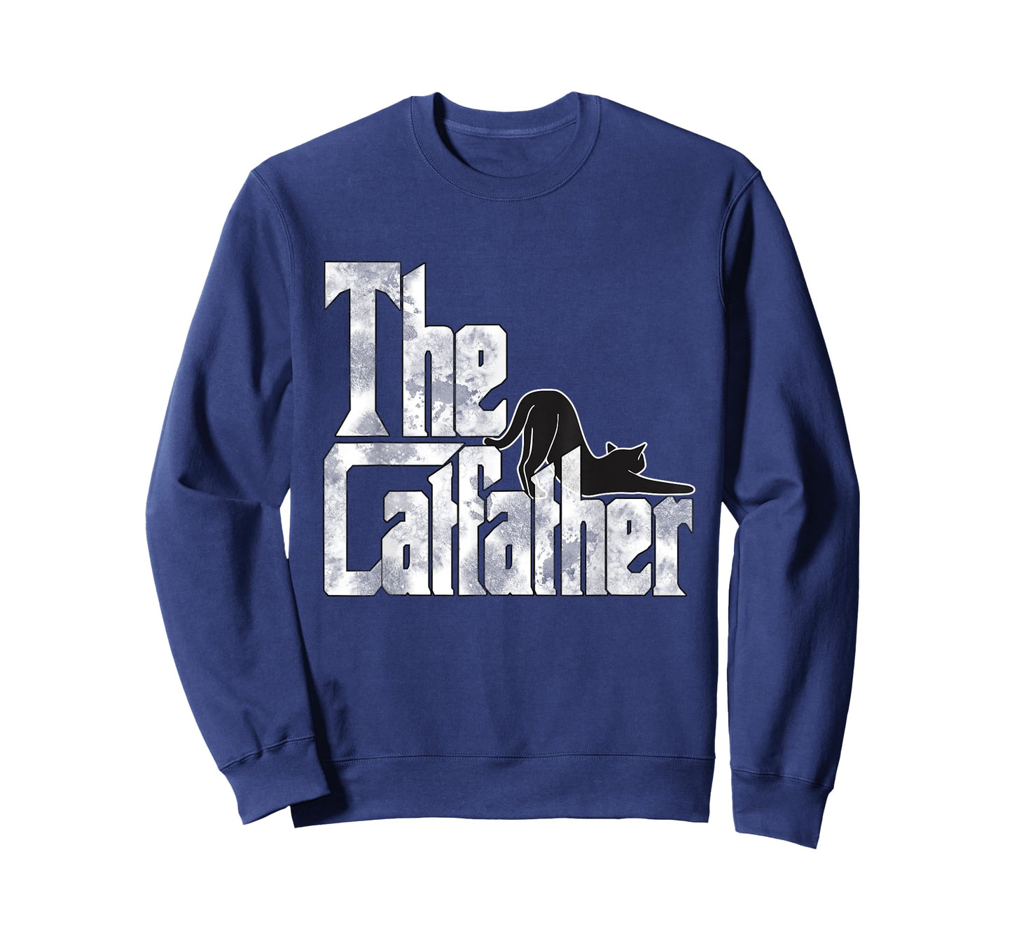 The Catfather Black Cat Father Mafia Whiskers Male Daddy T-Shirt