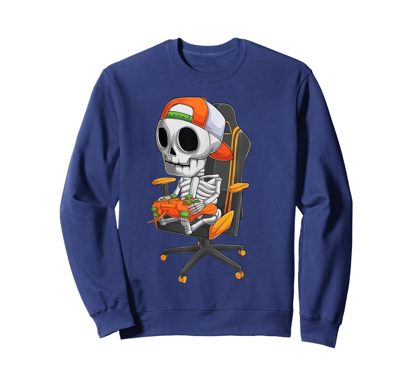 Halloween skeleton gamer video gaming boys men kids teens T-Shirt