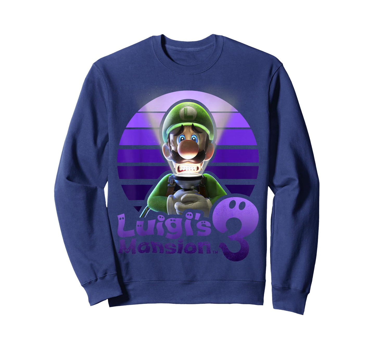 Luigi's Mansion 3 Luigi Purple Portrait T-Shirt