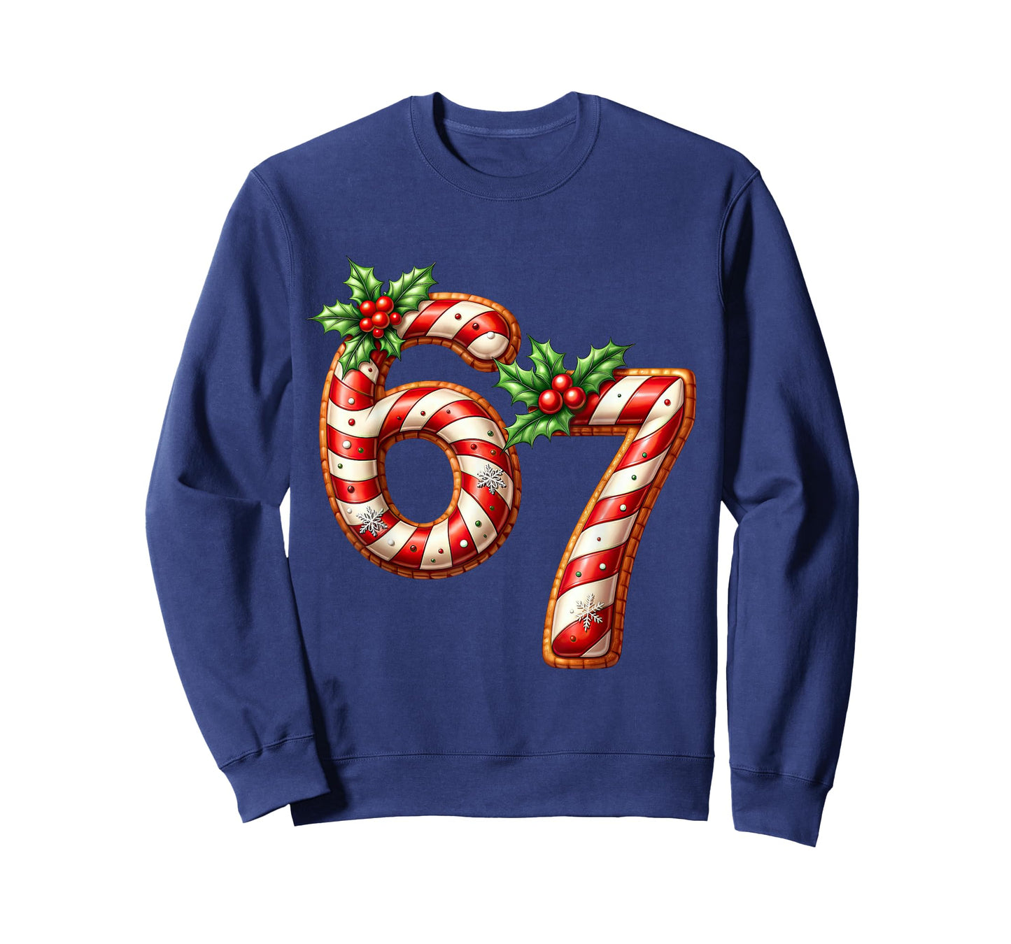Fun Christmas Six Seven 6 7 Meme Santa Boys Girls Men Women T-Shirt