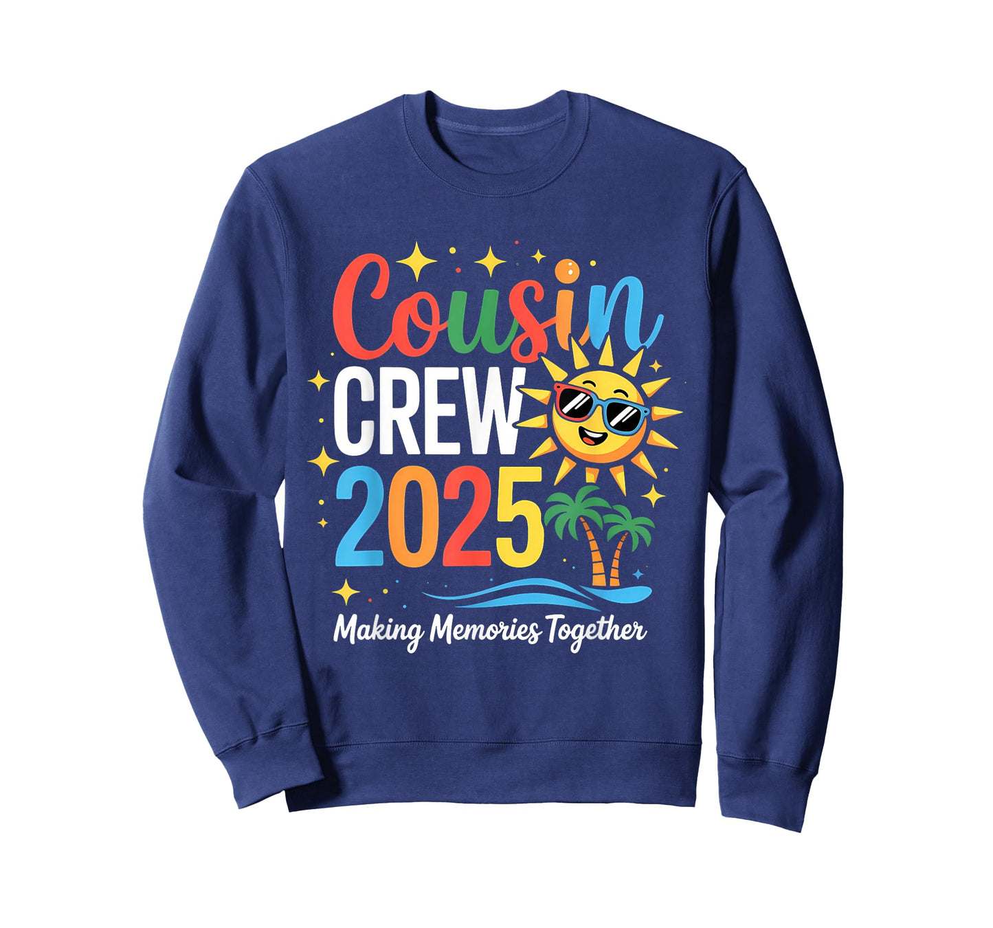 Cousin Crew 2025 Summer Vacation Beach Family Trip Matching T-Shirt