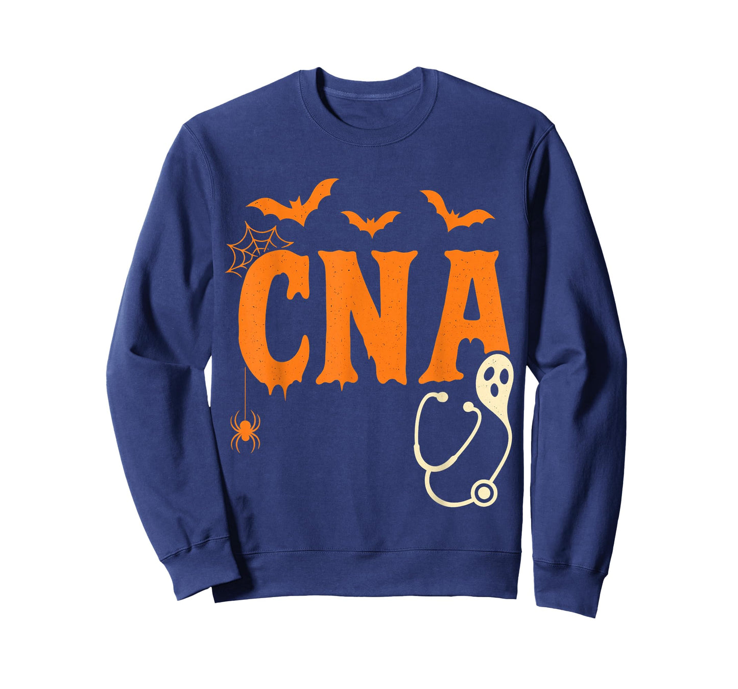 Spooky CNA Halloween Design with Ghost and Bats T-Shirt