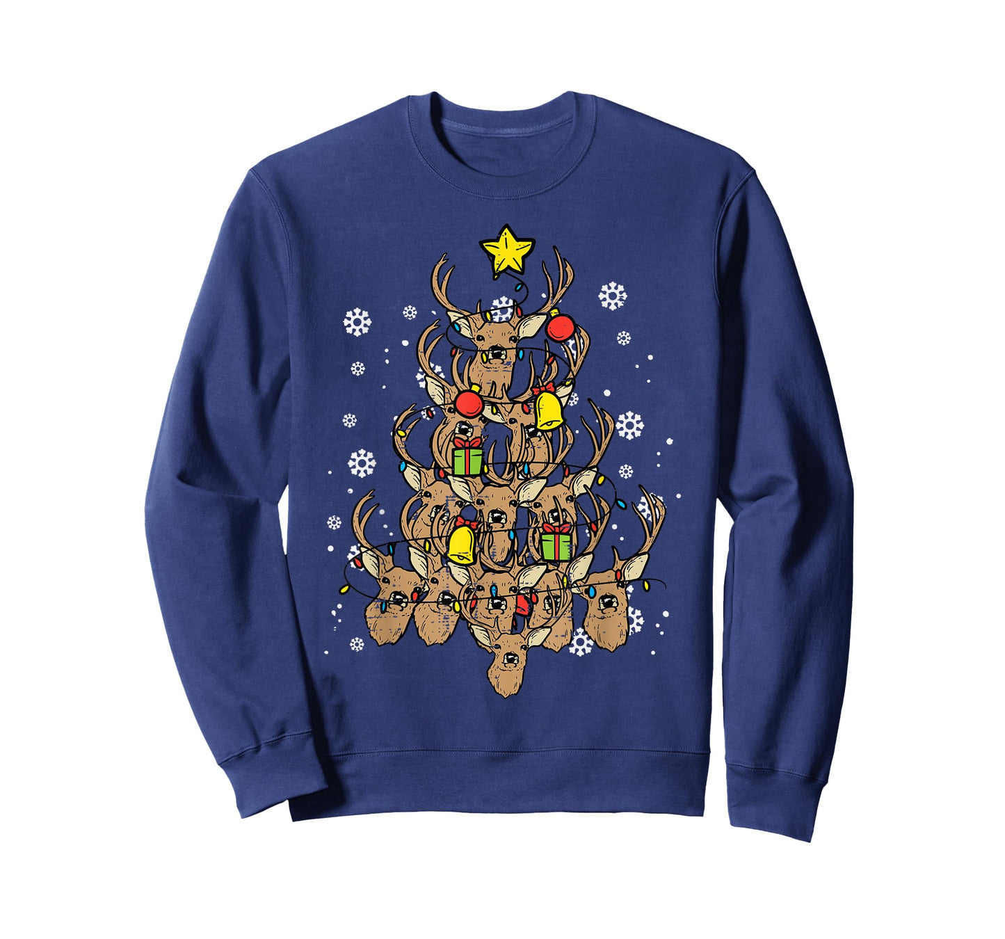 Deer Christmas Tree Xmas Hunting Hunt Men Dad Men Women Kids T-Shirt