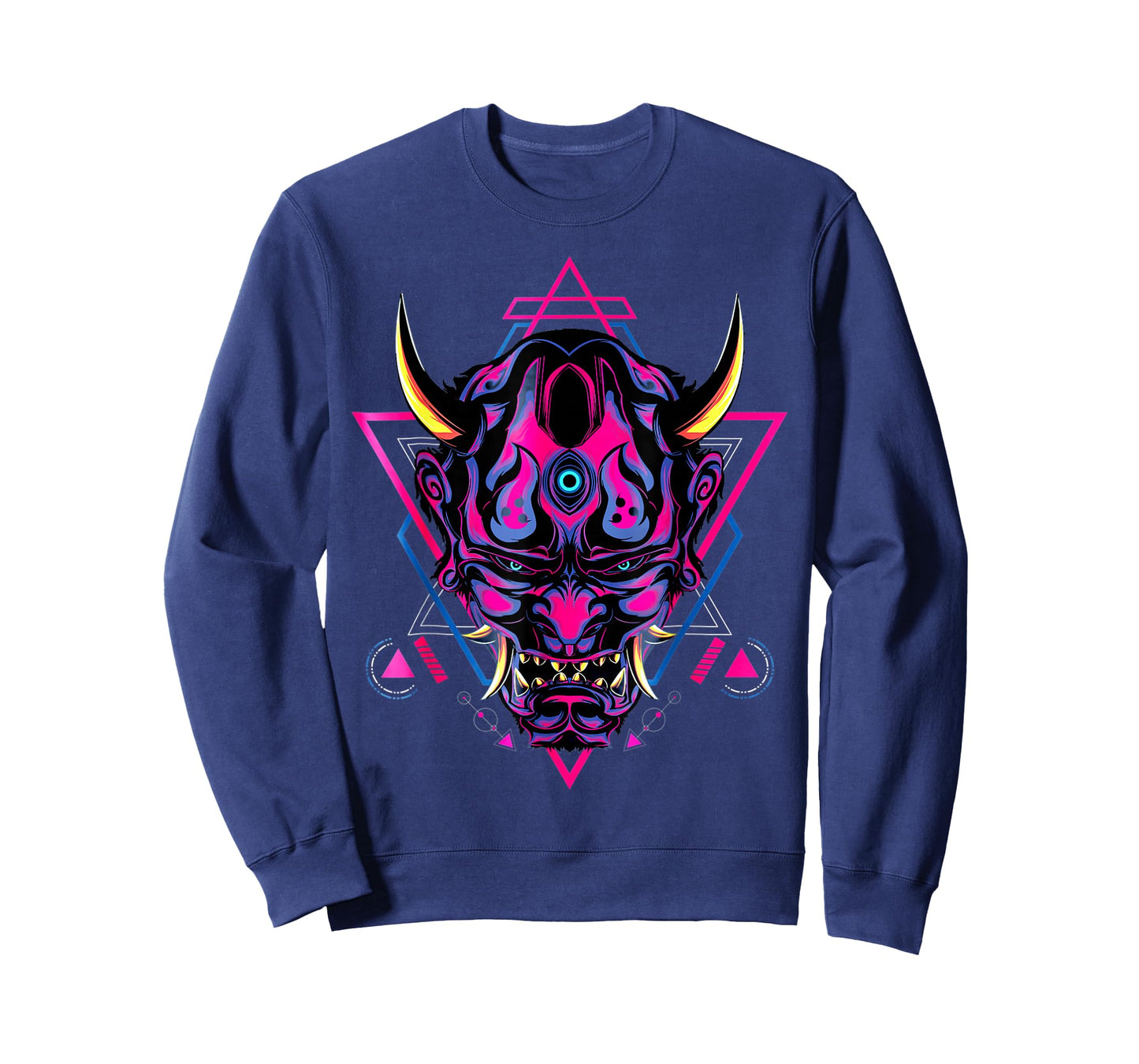 Samurai Demon Oni Akuma Mask Bushido Spirit Japanese T-Shirt