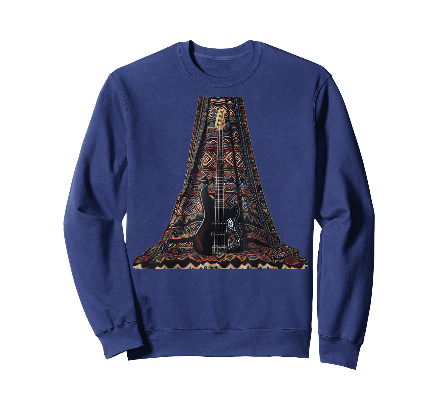 bass guitar, strings, ethnic patterns T-Shirt