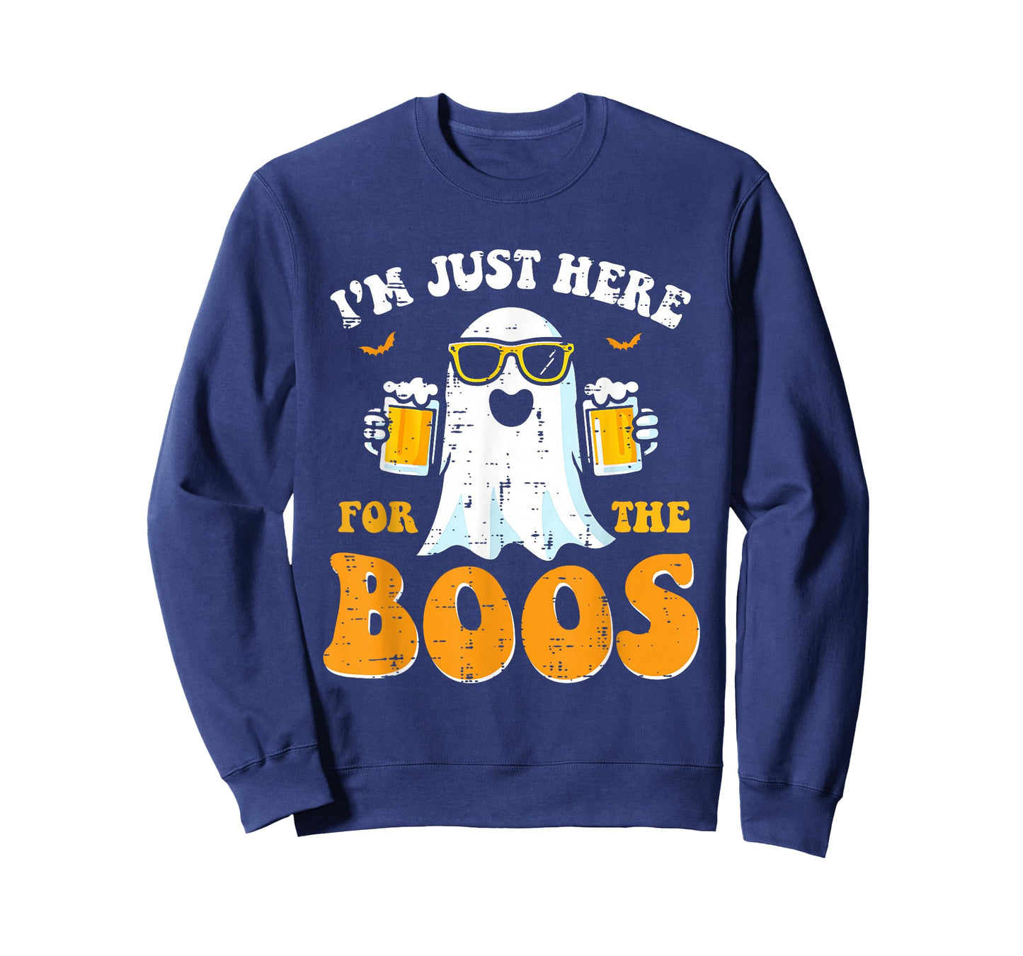 Just Here for The Boos Funny Halloween Men Women Ghost T-Shirt