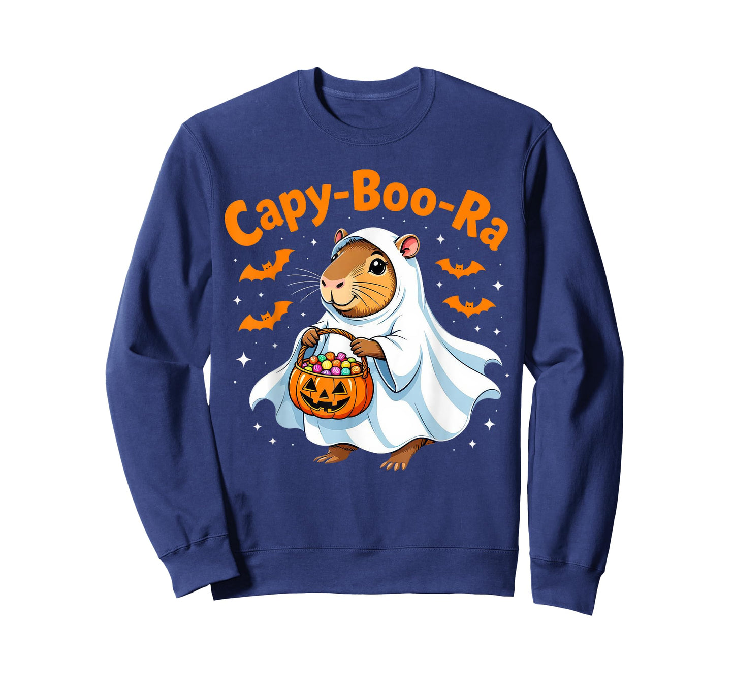 Capy Boo Ra Halloween Ghost Capybara Candy T-Shirt