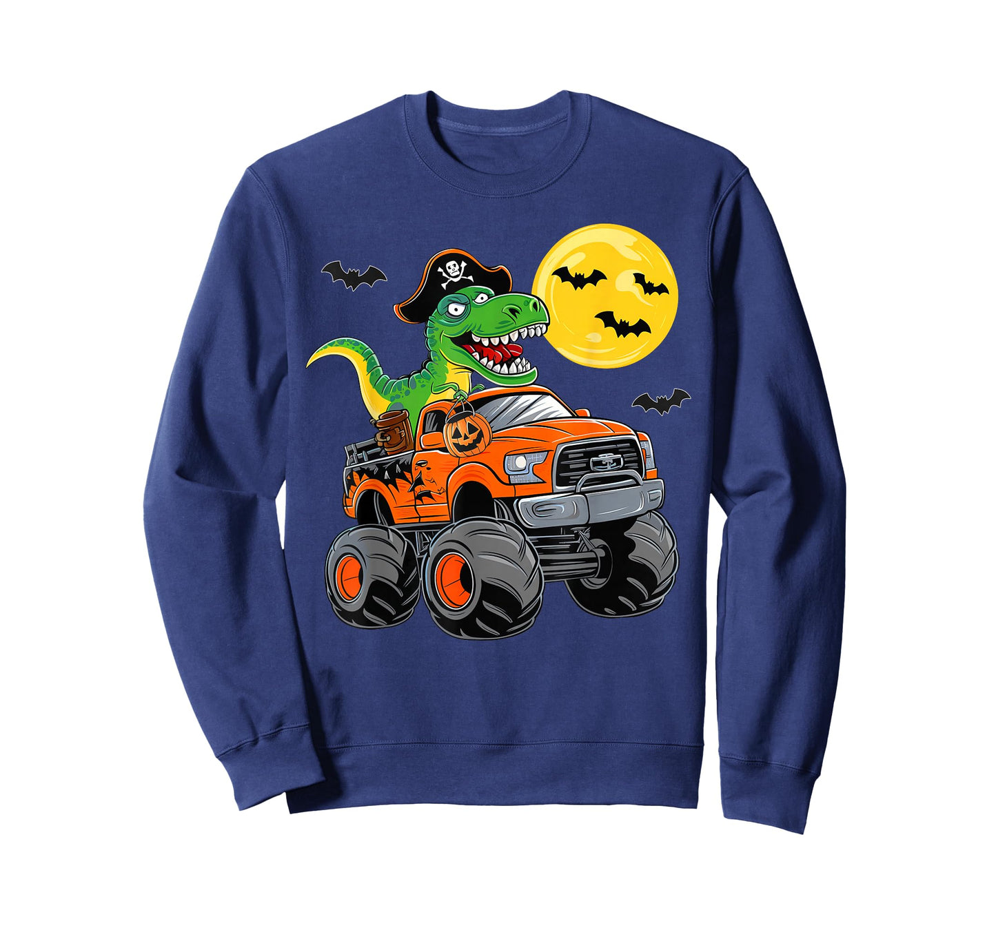 Boys Halloween Monster Truck T Rex Pirate Dinosaur Toddler T-Shirt