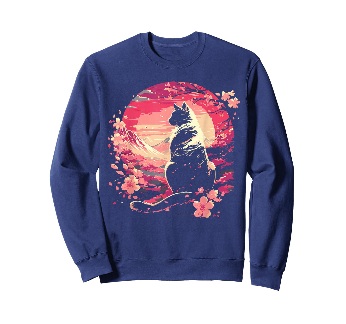 Kawaii Cat Anime Japanese Retro Men Women Kids Funny Cat T-Shirt