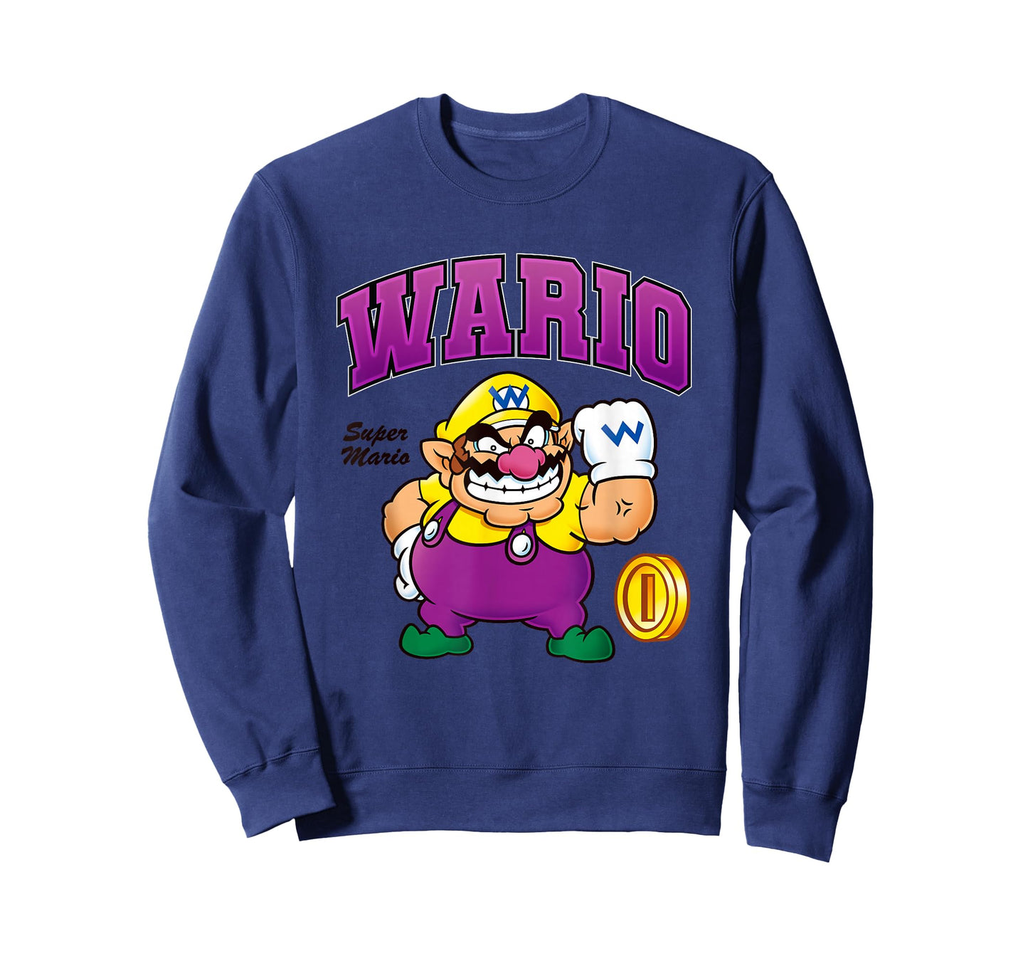 Super Mario Bros Wario Big Character Portrait T-Shirt