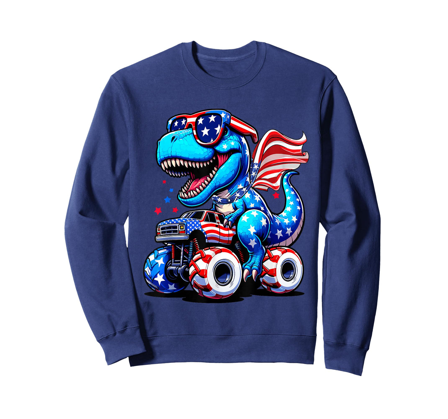Dinosaur 4th Of July T Shirt Kids Boys Men Amerisaurus T Rex T-Shirt