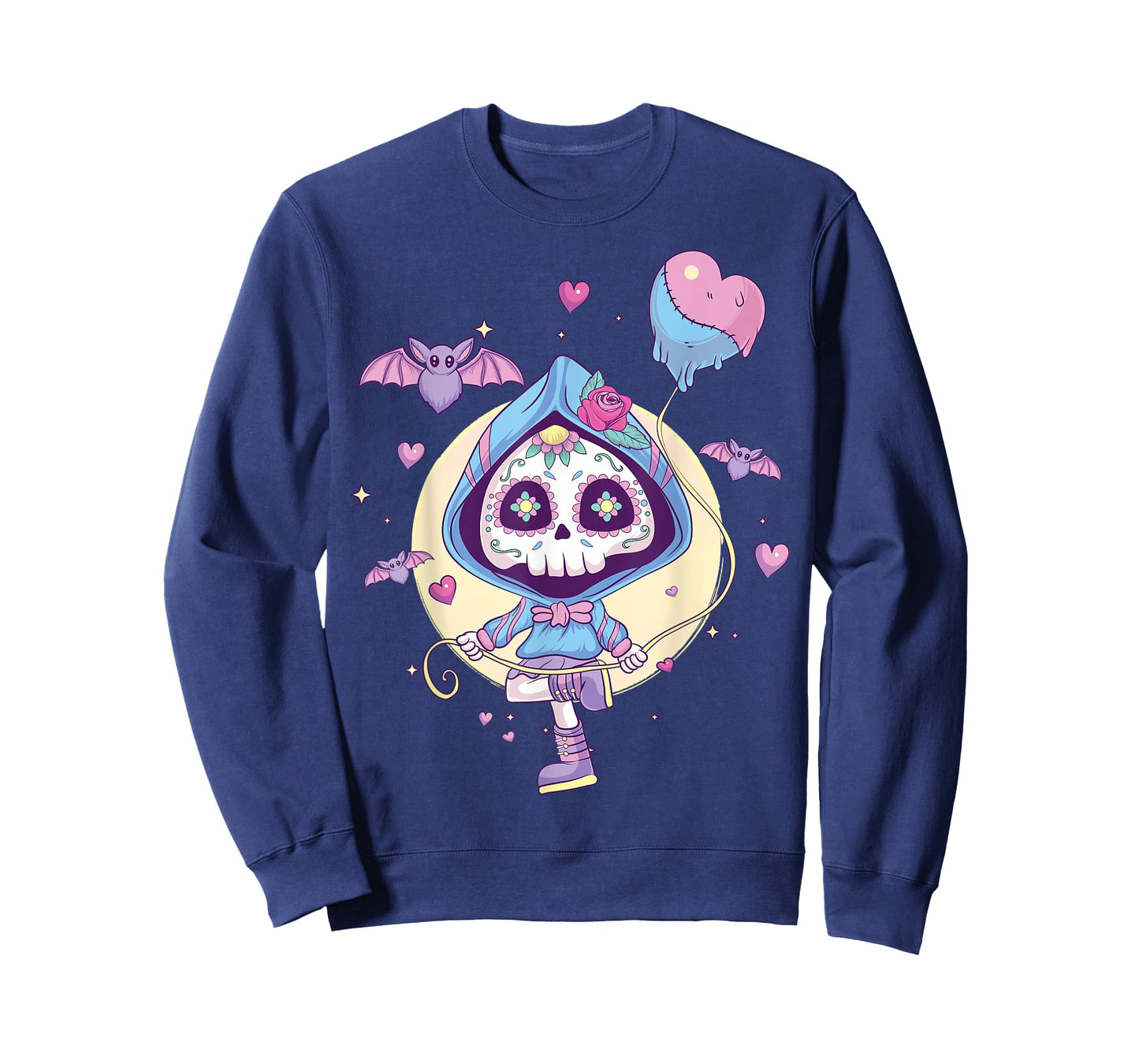 Pastel Goth Cute Creepy Sugar Skull Kawaii Emo Nu Goth T-Shirt