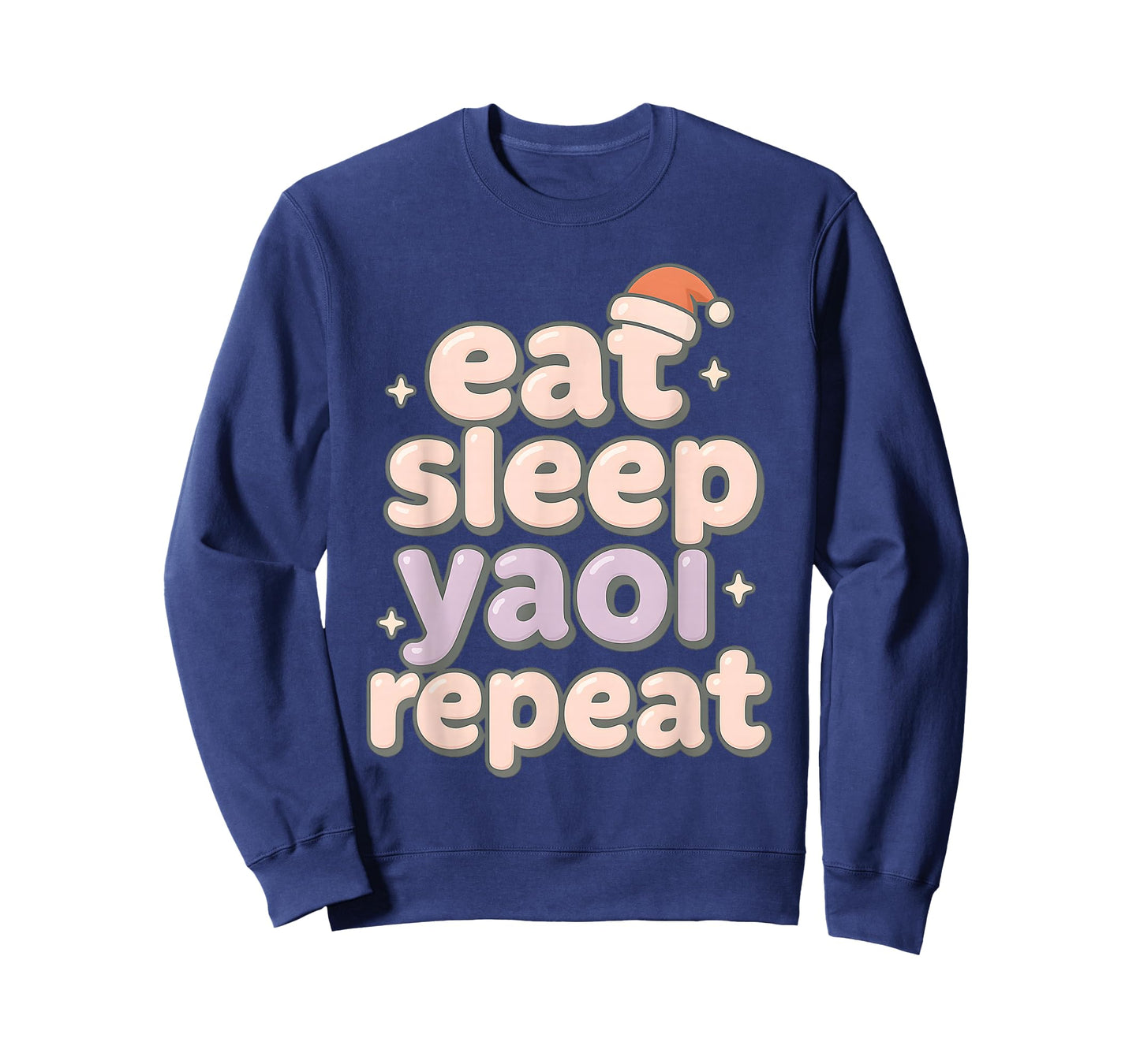 Eat Sleep Yaoi Yuri Repeat Anime BL Manga Lover Christmas T-Shirt