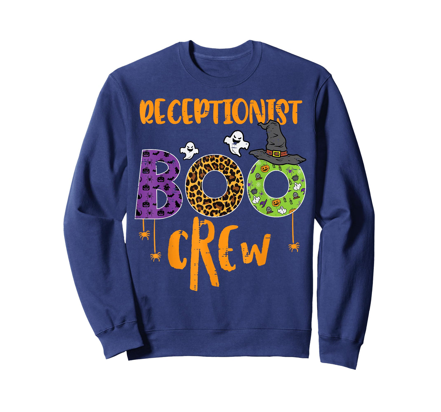 Halloween Receptionist Boo Crew Front Desk Costume Women Men T-Shirt