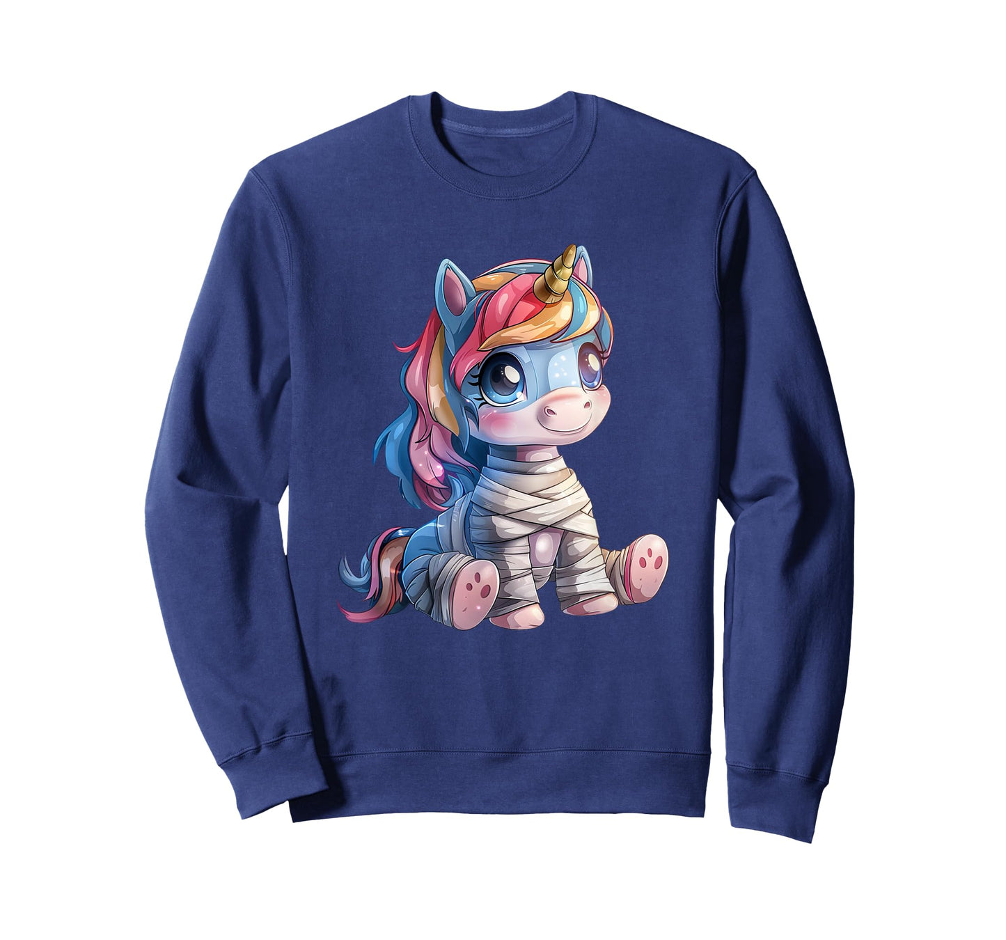 Unicorn Dressed As Mummy - Unicorn Halloween Kawaii T-Shirt