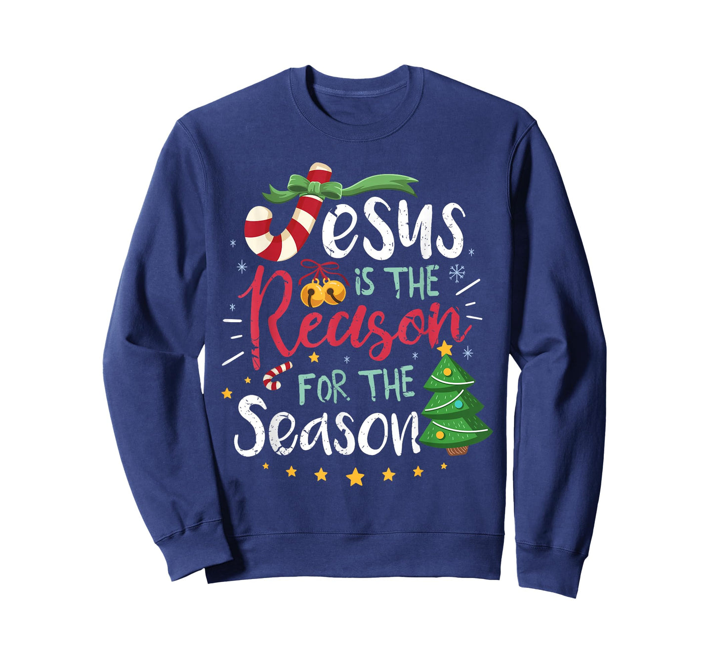 Bee Kind Christmas Apparel Co. Christian Jesus The Reason Christmas Stocking Stuffer Gift T-Shirt