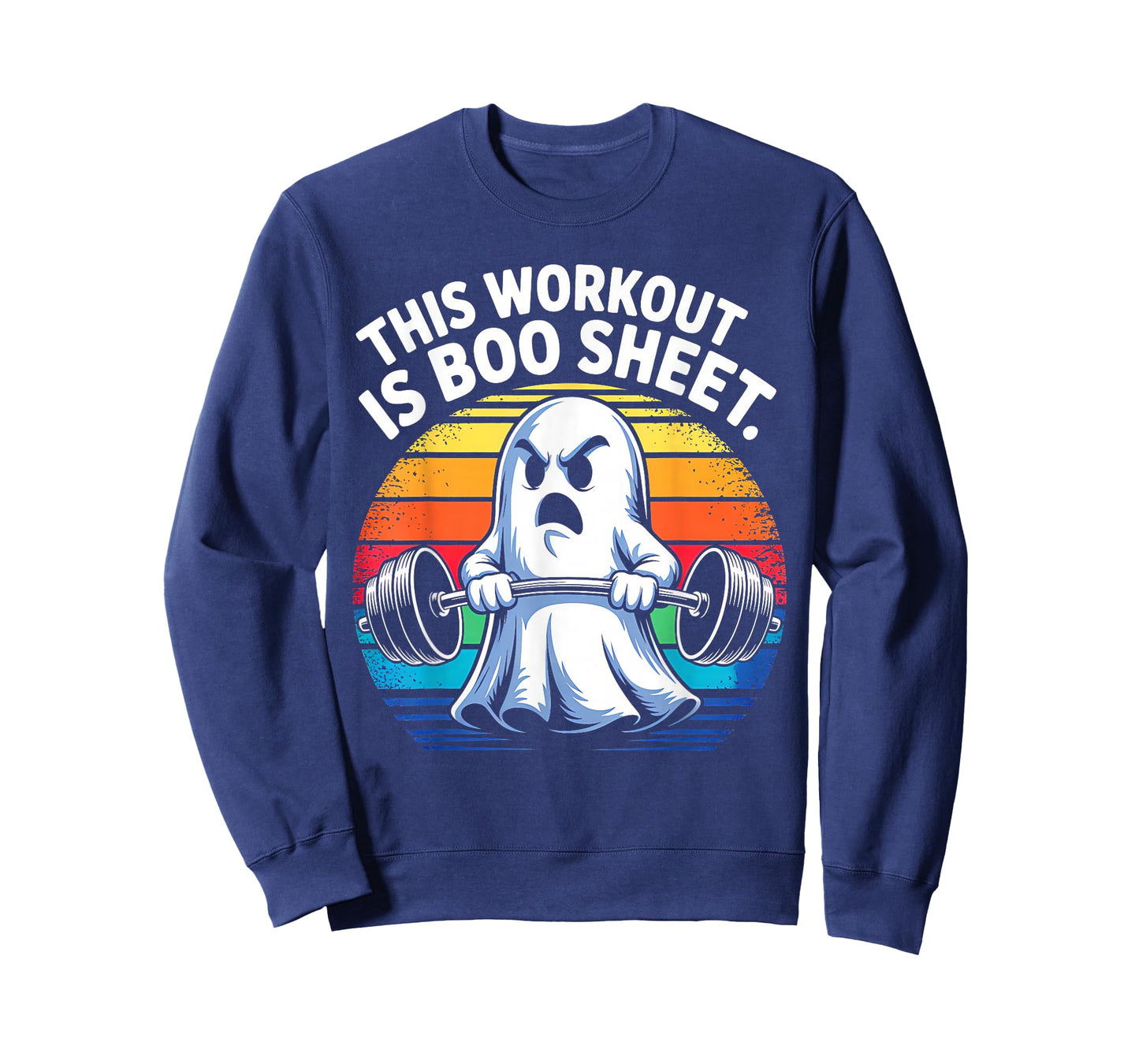 Funny This Workout is Boo Sheet Halloween Ghost Exercise Gym T-Shirt