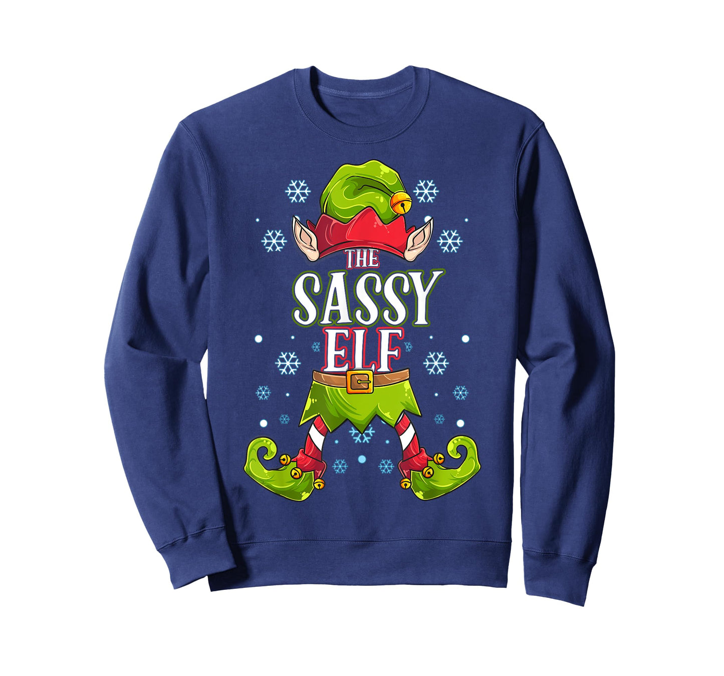 Sassy Elf Matching Family Group Christmas Party T-Shirt