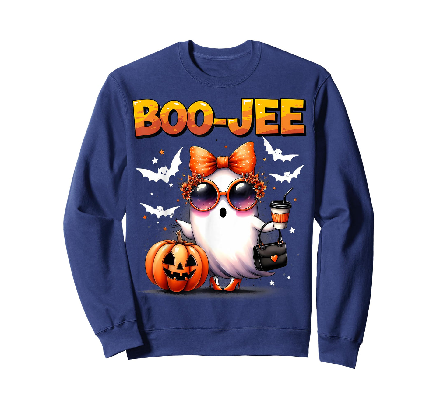 Funny Boo-Jee Ghost Halloween Boo Jee Ghost Spooky Season T-Shirt